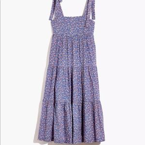 Madewell tied strap maxi/midi dress